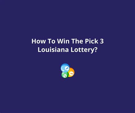 pick 3 - louisiana lottery